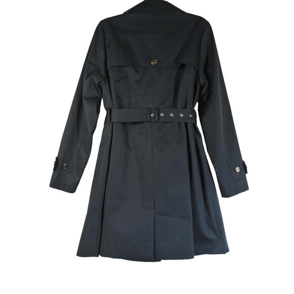 NEW, BARBOUR Greta Showerproof Trench Coat in Navy Sz 8 #C4770 - Picture 2 of 9